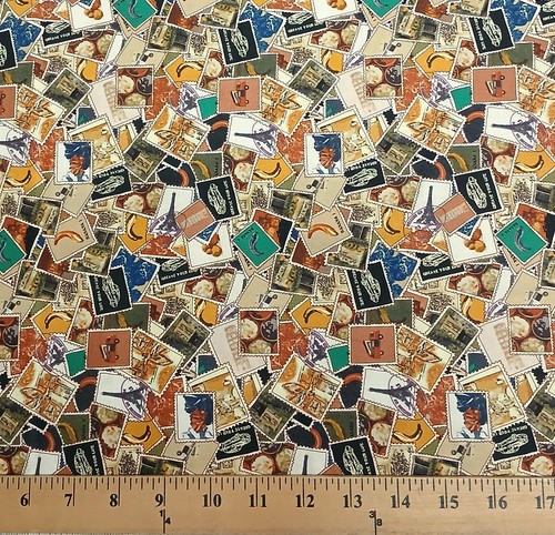 Cotton stamps letters mail - stamps,