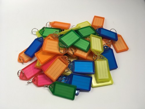Key tags coloured blank - key,