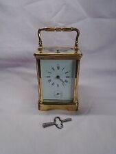 VINTAGE L'EPEE STRIKING/REPEATING/ALARM CARRIAGE CLOCK + KEY  IN GWO(5) SERVICED