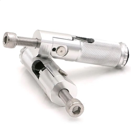 Silver alloy motorcycle - silver,