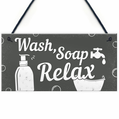 Bathroom sign relax toilet loo - sign,