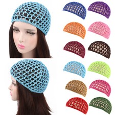 Mesh Hair Net Crochet Cap