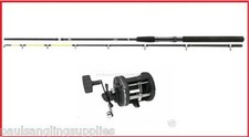 Abu Garcia Boat Fishing Trolling Rod & Fladen Multiplier Reel with Line 