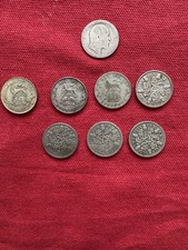 English Silver Sixpences (8)