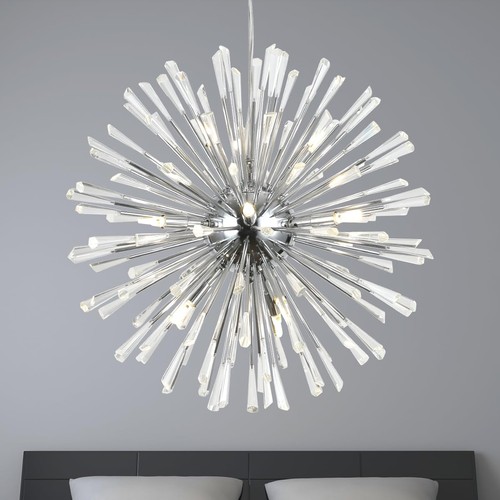 Modern chrome firework - chrome,