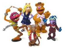 The Muppets Figure Bundle X 5 Disney Fozzie Miss Piggy Rizzo Rat Gonzo Animal