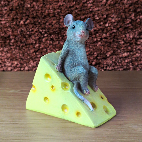 Plastic mouse ornament - plastic,