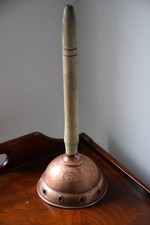 Copper &  wood handled washing