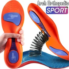 WORK BOOTS ORTHOTIC FOOT ARCH HEEL SUPPORT SHOE INSERTS MASSAGING GEL INSOLES