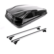 Roof Bars & Roof Box 420L for Opel Zafira C 2011-2019 With Flush Roof Rails