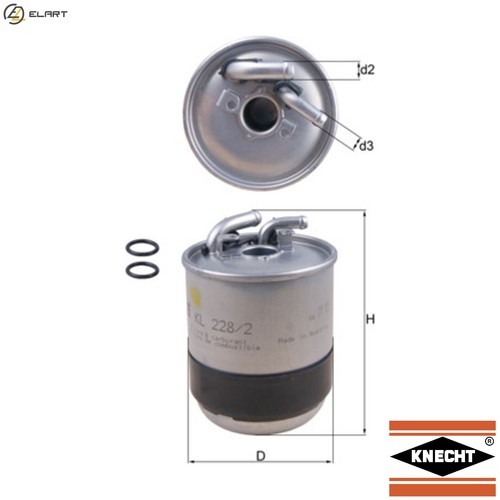Fuel filter 228 for - filter, 228/2d
