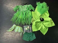 Pantomime Tinkerbell Green & Finale Costume Adult Small Peter Pan 