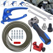 Brake Lines Repair Kit Brake Pipe Flaring Tool Cutter Bender & 3/16" Unions Nuts