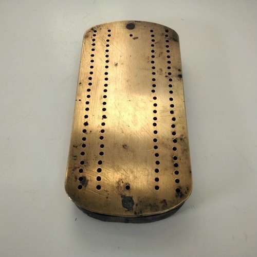 Cribbage peg board brass and - cribbage,