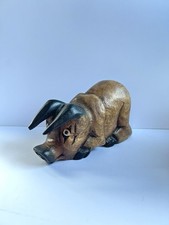 Wooden Handcarved Pig