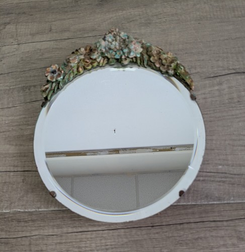 Vintage small barbola mirror - vintage,