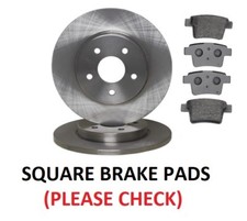 JAGUAR X-TYPE (00-) 2.0 2.1 2.2 TDCi 2.5 3.0 V6 REAR 2 BRAKE DISCS AND PADS SET 