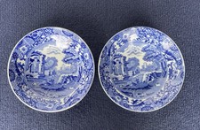 Two Copeland Spode’s Italian Blue and White fruit saucer / bowls 15 cms diameter