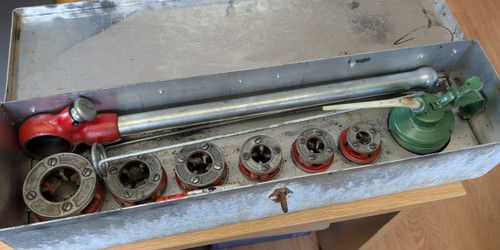 Ridgid threading tool set - tool,