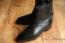 John Lobb Black Leather Silver