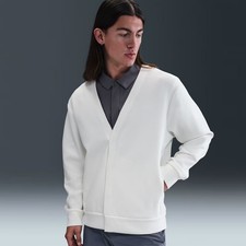 Nike 24.7 Impossibly Soft Cardigan Sweater Light Bone HQQ6948-133 Men's Size L