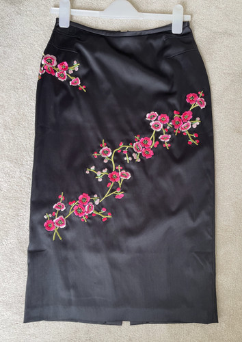 Karen millen black satin - black,