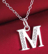 925 Sterling Silver Initial