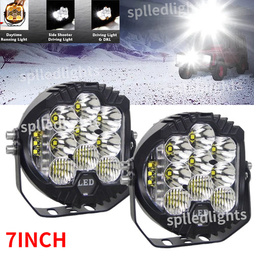 7inch round side shooter led - shooter,