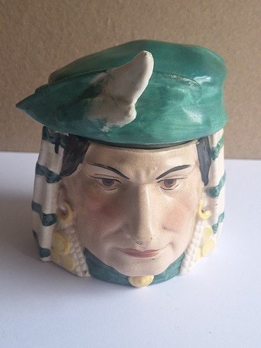 Vintage pottery tobacco jar - vintage,