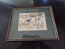 Frank Reynolds Cricket Print In Frame