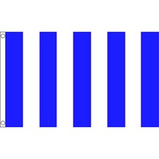 Blue & White Stripes Flag 5 x