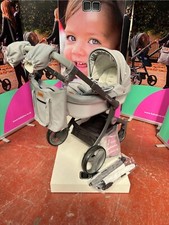 Pram Bebeboo Travel System Pram 3 In1 Letherette, Full Accessories Pushchair