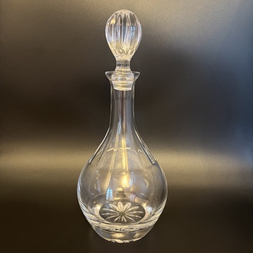 Cut crystal glass decanter - cut,