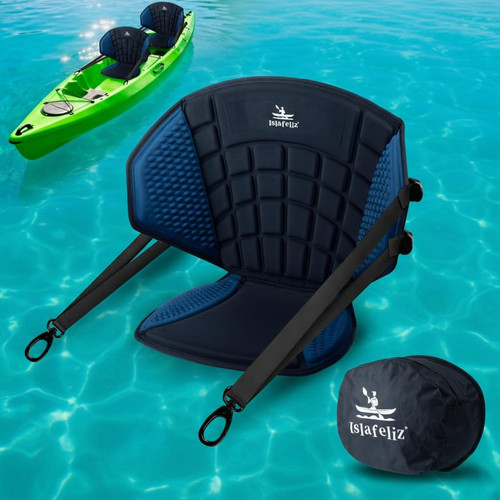Upgraded kayak seat with - with, back