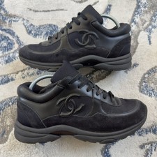 CHANEL CC Runner Trainers Triple Black Sneakers Women’s | EU 38.5 UK 5.5 |