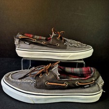 Vans Boat Shoes Mens UK 9 Grey