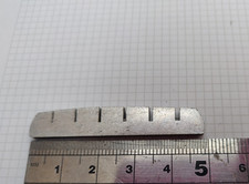 eko guitar metal top nut - string guide - unused & unfinished