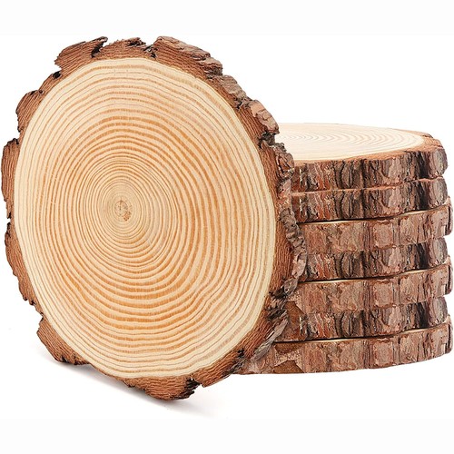 10pcs cm wood slices - 6/10pcs, 18-20