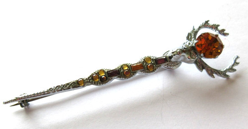 Scottish theme stag brooch - scottish,