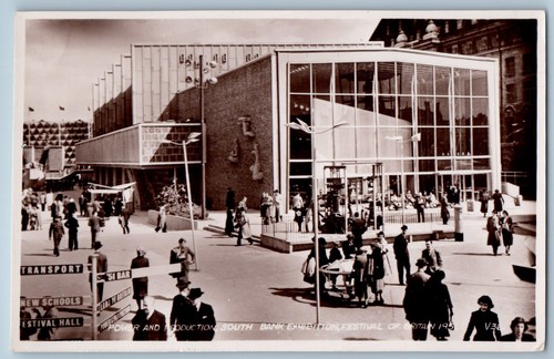 England postcard south bank - postcard,