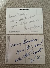 Bryan Ferry Roxy Music 2 Handwritten Postcards, Signed, Autograph, Pop, Rock