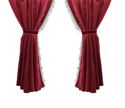 Bordeaux curtains decors set - bordeaux,