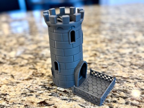 Dice tower spiral - tower, d&d