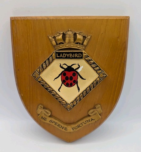 Vintage hms ladybird plaque - plaque, ne