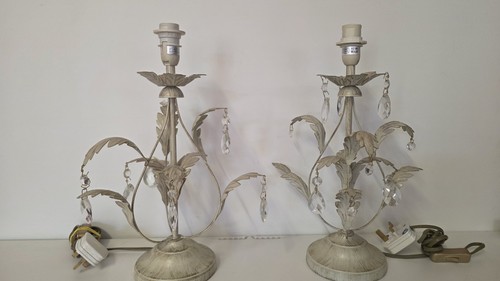 Pair shabby chic cream - pair, of
