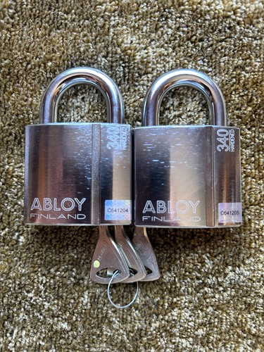 Abloy 340 keyed alike - 2x, 3