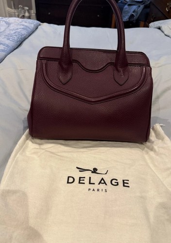 Delage paris oxblood handbag - delage,
