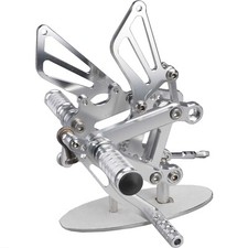 Silver CNC Rearset Foot pegs