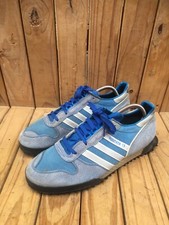 VTG 90s Adidas Marathon TR training blue shoes made in Yugoslavia uk 11 USA 11.5