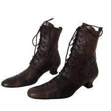 VTG Jigsaw Ankle Boots, Brown